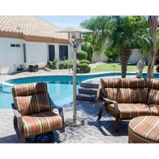 Natural Gas Patio Heater - Stainless Steel - AZ Patio Heaters image {1}