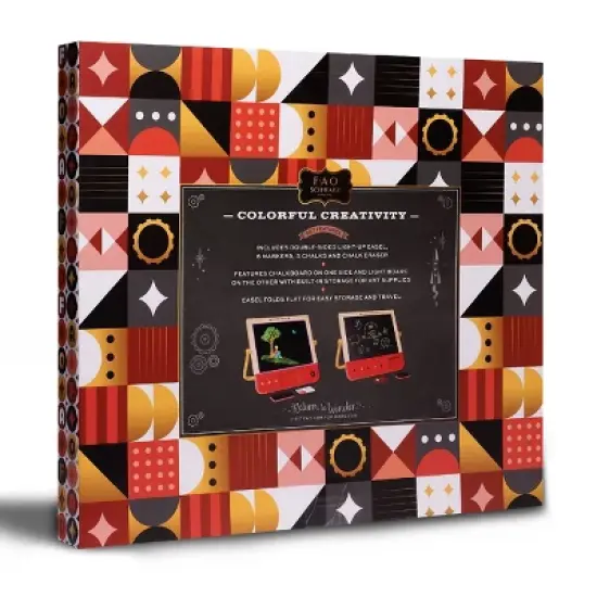 FAO Schwarz Sketch and Glow Easel 2-in-1 Art Studio image {6}