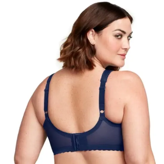 Glamorise Womens MagicLift Original Support Wirefree Bra 1000 Blue image {1}