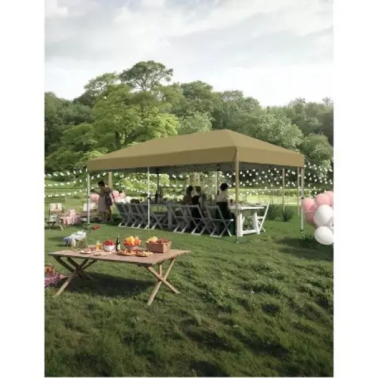 10'x20' Pop Up Canopy Tent, Easy to Set Up and Take Down, Waterproof UV Outdoor Events for Farmer Market, Party, Event, Patio image {8}