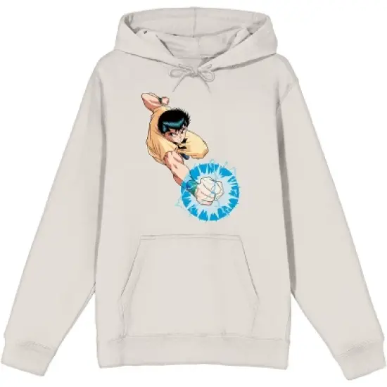 Yu Yu Hakusho Yusuke Urameshi Men's Graphic Hoodie in Sand image {2}
