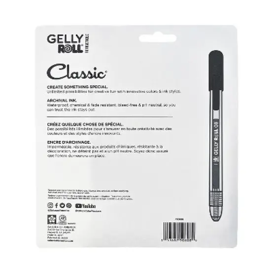 Sakura Gelly Roll Retractable Classic Gel Pens Assorted Colors 10/Pack (SAK50608) image {1}