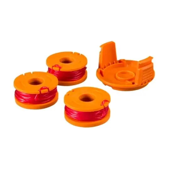 Worx WA0207 10' x .065" 3pc Replacement Spool with Line and Cap, Single-Feed, DNALINE2 image {1}