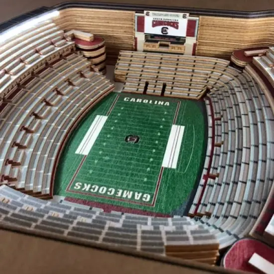 NCAA South Carolina Gamecocks 25-Layer StadiumViews Lighted End Table image {2}