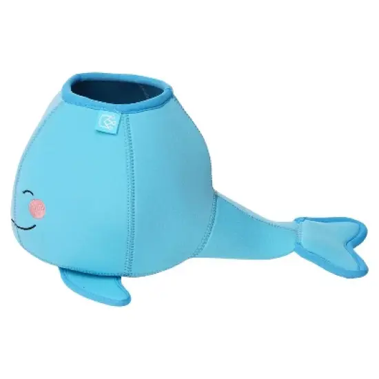 Manhattan Toy Neoprene Whale 5 Piece Floating Spill n Fill Bath Toy with Quick Dry Sponges and Squirt Toy image {4}