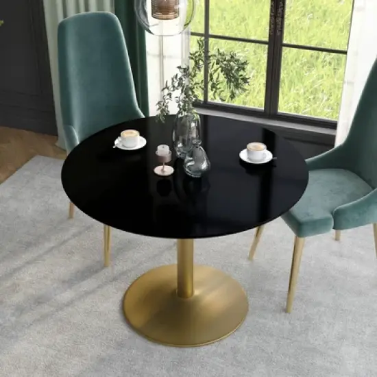 Koldfield Steel Base Round Dining Table - HOMES: Inside + Out image {3}