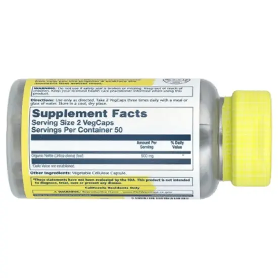 Solaray Nettle, 100 VegCaps (450 mg per Capsule) image {1}