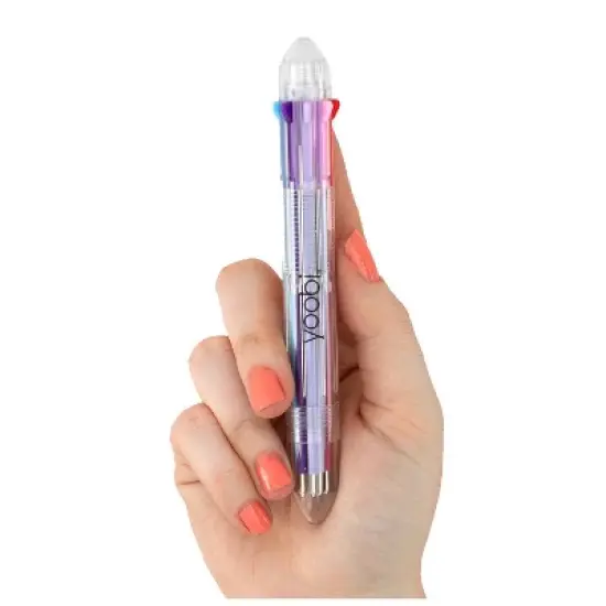 8" 1 Retractable Ballpoint Pen - Yoobi&trade;: Multicolor Clicky Pen with 1.0mm Point, Stationery & Office Supplies image {2}
