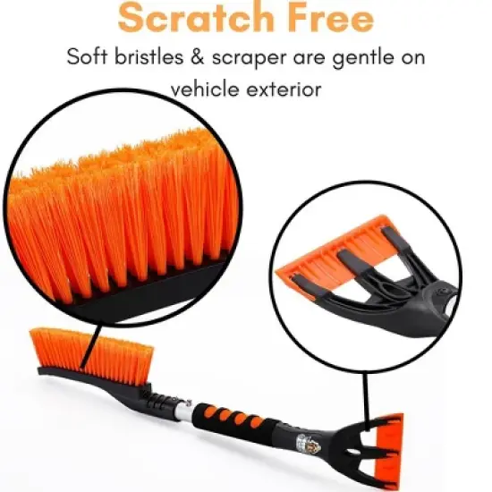 Snow Moover 24" Snow Brush with Ice Scraper 2 Pack image {5}