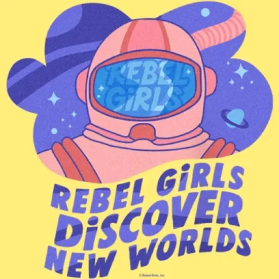 Junior's Rebel Girls Discover New Worlds Racerback Tank Top image {1}