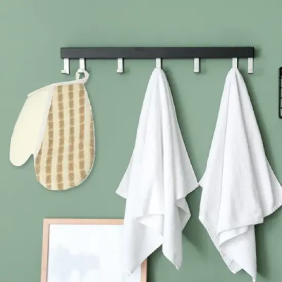 Unique Bargains Bath Shower Gloves 8.66"x7.09" Orange 1 Pc image {2}