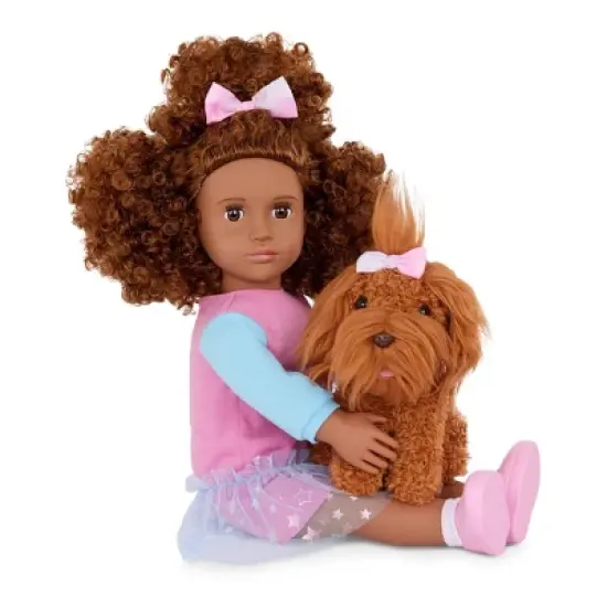 Our Generation Safie & Ginger 18" Doll & Pet Puppy Set image {2}