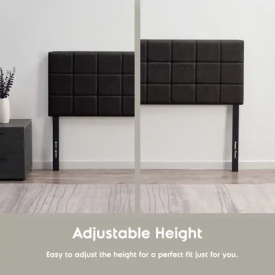 Nestl Square Tufted Fabric Headboard, Bed Headboard Only image {4}