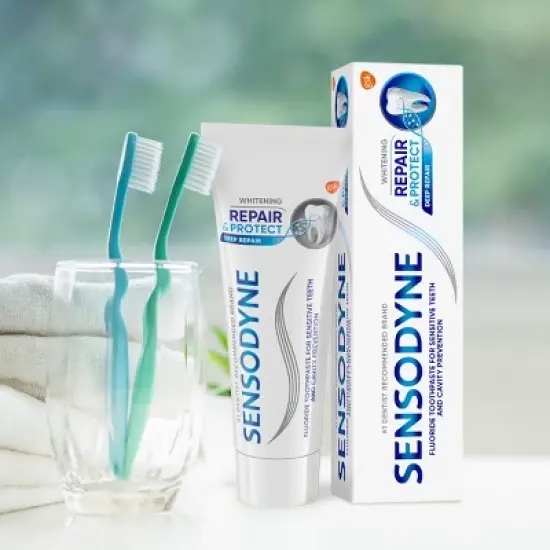 Sensodyne Whitening Repair and Protect Toothpaste for Sensitive Teeth - 3.4oz image {1}