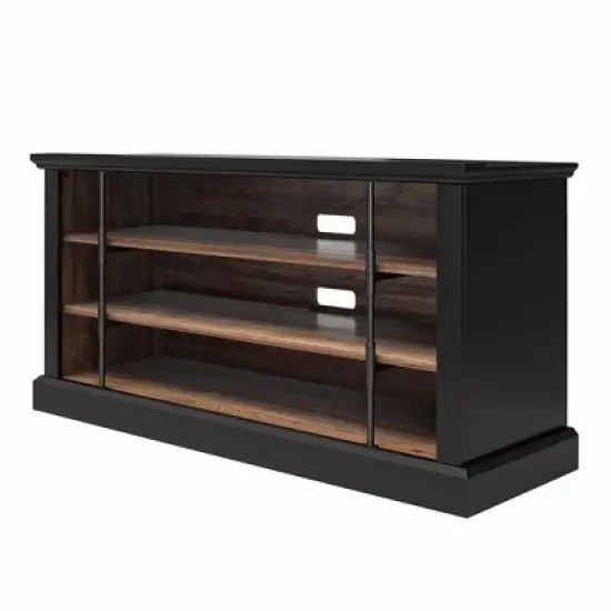 Hoffman Rustic TV Stand For TVs Up To 50" Black and Walnut - Room & Joy image {6}