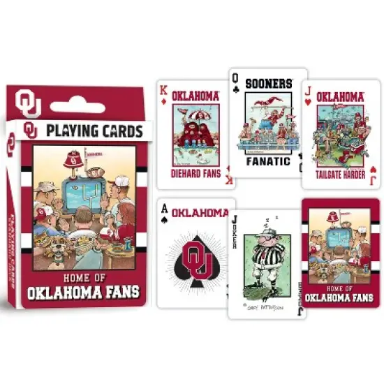 MasterPieces Officially Licensed NCAA Oklahoma Sooners Fan Deck Playing Cards - 54 Card Deck image {3}