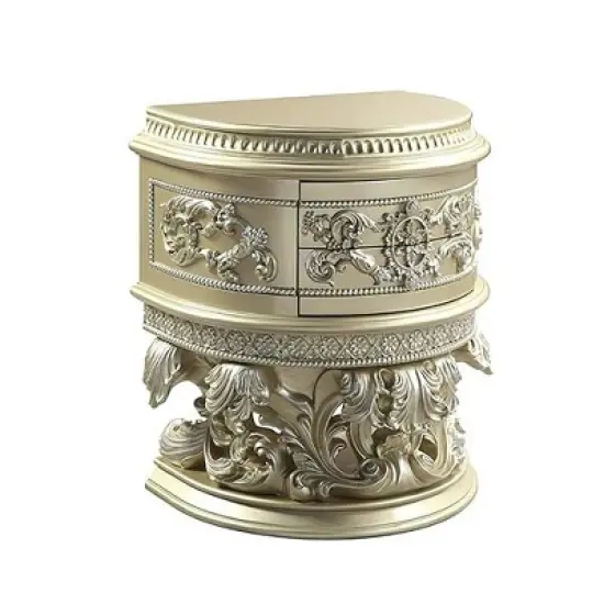 31" Vatican Nightstand Champagne Silver Finish - Acme Furniture image {4}