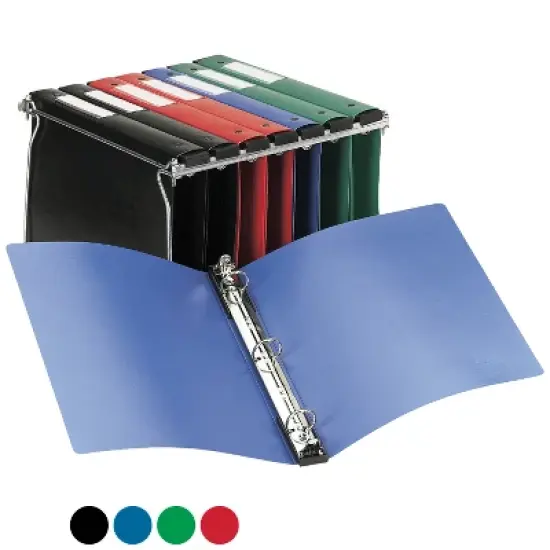 Avery Hanging Storage 3 Ring Binder, 1" Round Rings, 1 Black Binder (14801) image {2}