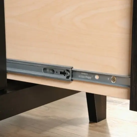 Dakota Pass Computer Desk with Hutch Light Brown - Sauder image {6}