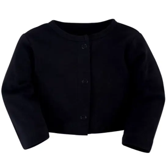 Touched by Nature Baby and Toddler Girl Organic Cotton Dress and Cardigan 2pc Set, Buffalo Plaid image {2}