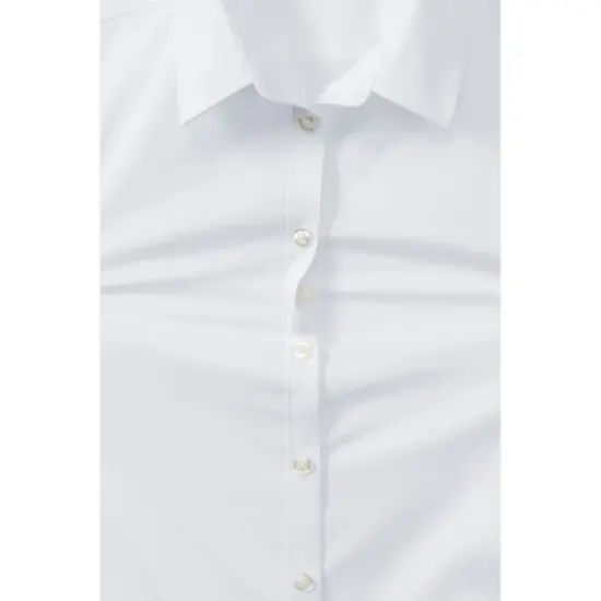 Lands' End School Uniform Girls No Gape Long Sleeve Stretch Shirt image {2}