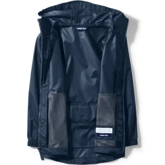 Lands' End School Uniform Big Kids Packable Rain Jacket image {2}