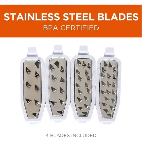 Commercial Chef Vegetable Spiralizer Zucchini Zoodle Noodles Maker Set with Four Blades image {4}