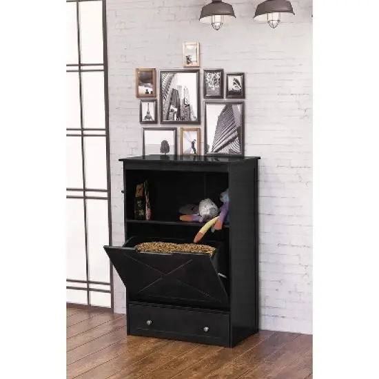 Merry Products Zoovilla Pet Feeder Large Storage Bin Container with Hidden Elevated Removable Dog Bowl Stand for Dry Food and Water image {1}