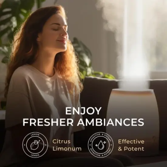 Gya Labs Lemon Essential Oil for Skin - 0.34 Fl Oz - Lemon Oil for Diffuser, Cleaning image {2}