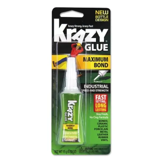 Maximum Bond Krazy Glue Clear 0.52 oz Tube KG48948MR image {1}