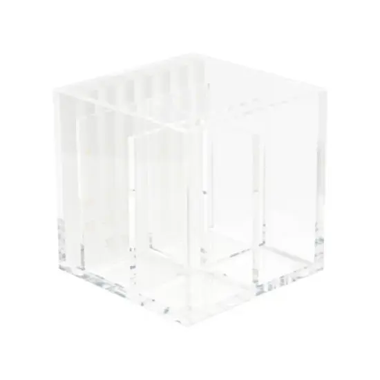 russell+hazel Acrylic Monthly Calendar with Pen Holder Clear image {1}