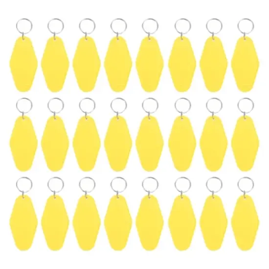 Unique Bargains Blank Vintage Motel Hotel Keychains Key Tag 24 Pcs image {9}