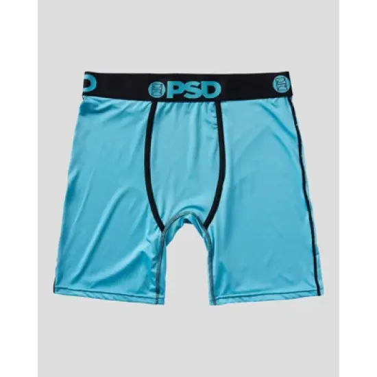PSD Men's Floral Print Boxer Briefs 2pk - Green/Light Aqua Blue/Black image {2}