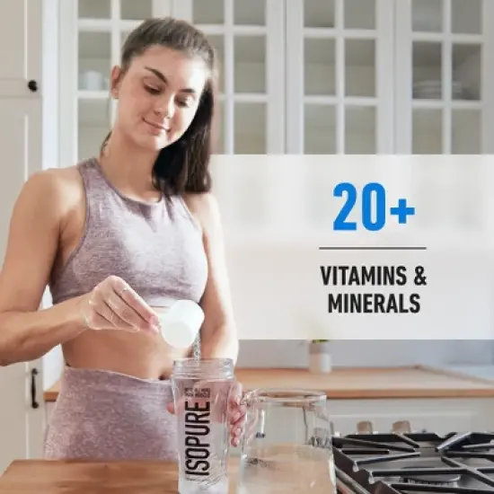 Isopure Low Carb Protein Powder 25g Whey Isolate Protein - Creamy Vanilla - 15 Servings - 16oz image {6}