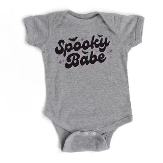 The Juniper Shop Spooky Babe Purple Baby Bodysuit image {4}