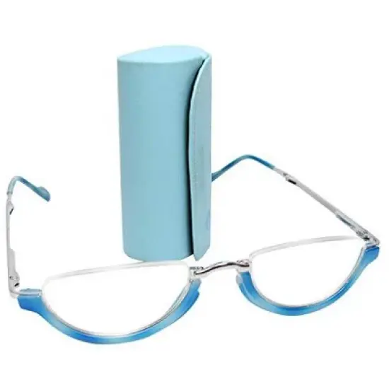 Calabria 309 Small Semi-Rimless Folding Reading Glasses image {7}