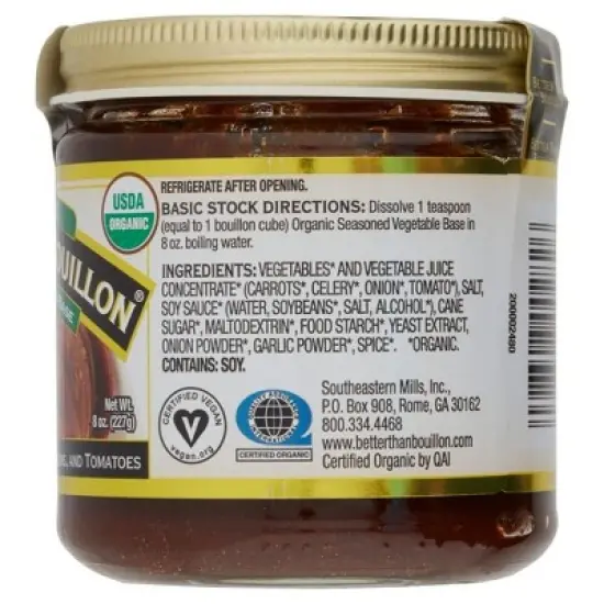 Better Than Bouillon Vegetable Base Organic, 8 OZ image {3}
