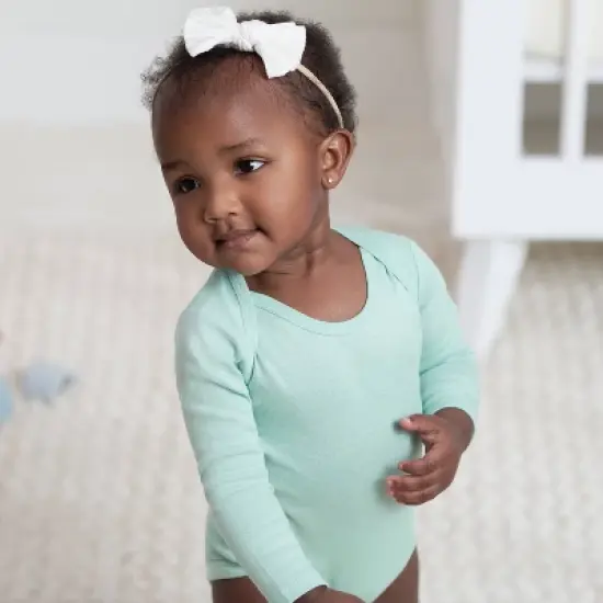 Gerber Baby 4pk Long Sleeve Onesies image {6}