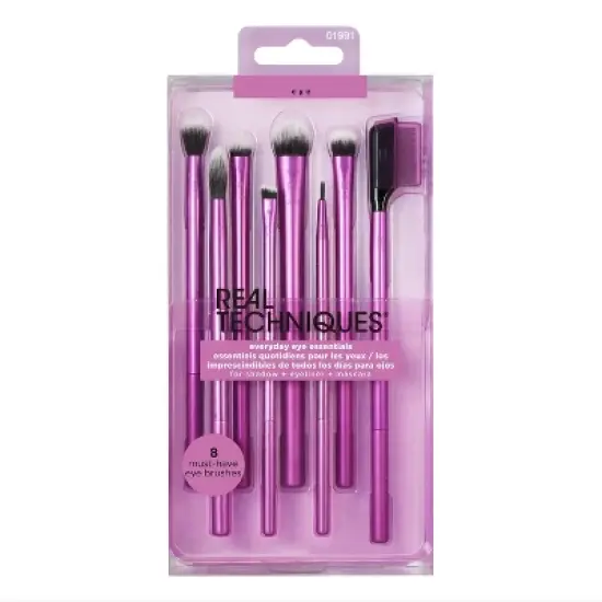 Real Techniques Everyday Eye Essentials Makeup Brush Kit - 8pc image {1}