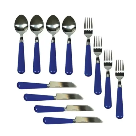 Stansport Enamel Camping Tableware Set 24 Pieces Blue image {5}