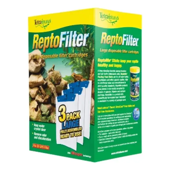 Tetra Fauna Repto Filter Ready-to-Use Disposable Aquarium Filter Cartridges - L image {4}