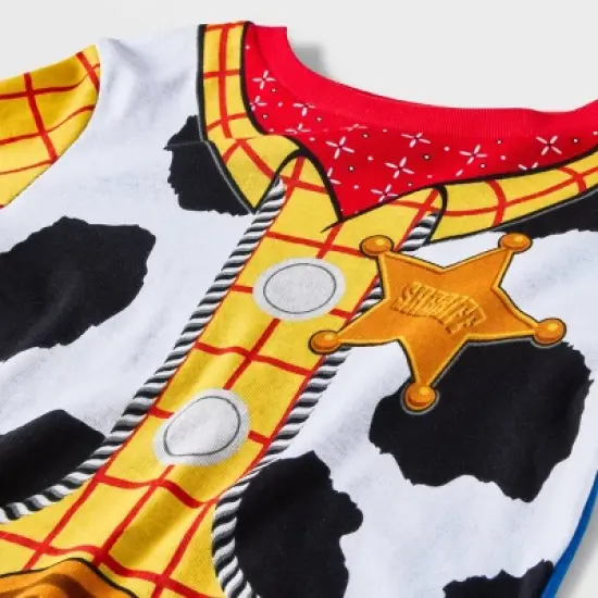 Boys' Toy Story Buzz and Woody 4pc Pajama Set - Blue/White/Green  image {2}