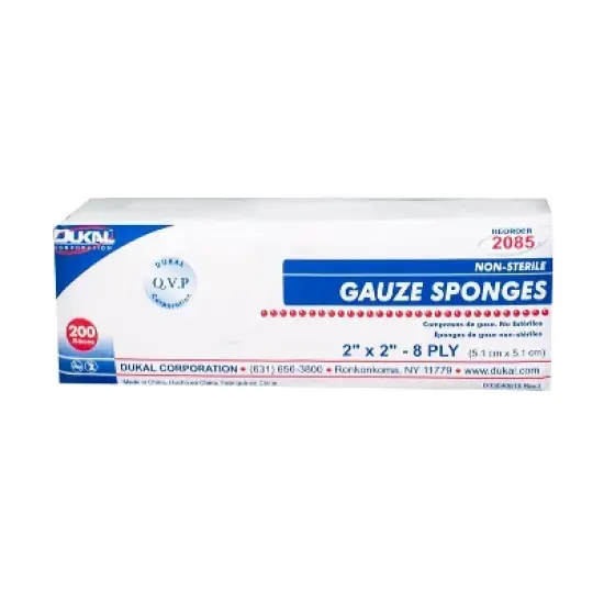 Dukal Non-Sterile Gauze Sponges 2" X 2", 200 Ct image {5}