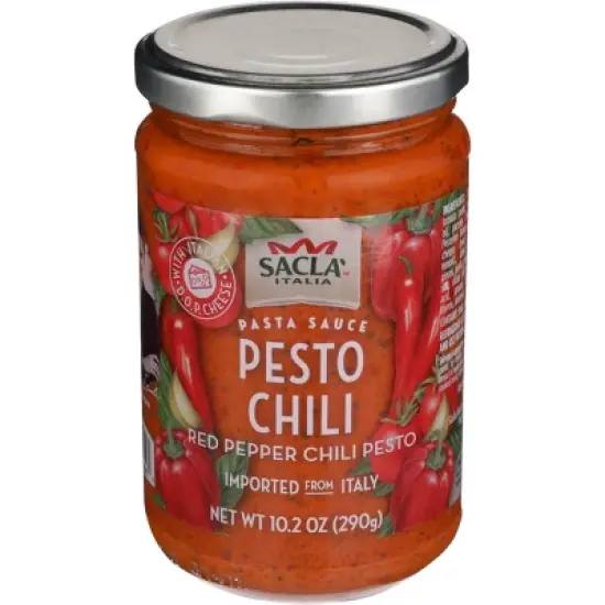 Sacla&rsquo; Pesto Sauce Chili - Case of 6 - 10.2 oz image {1}