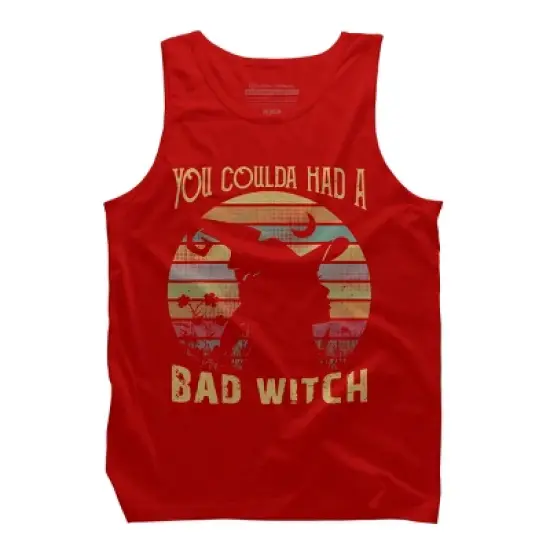 Men's Design By Humans Halloween Funny You Coulda Had Bad Witch By Ering Tank Top image {5}