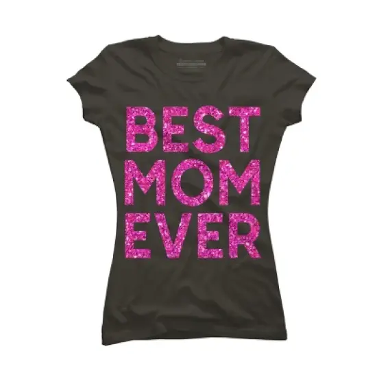 Junior's Design By Humans Best Mom Ever Confetti Text By MeowShop T-Shirt image {5}