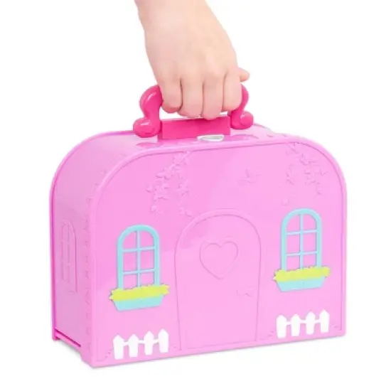 Li'l Woodzeez Toy Furniture Set in Carry Case 13pc - Travel Suitcase Bedroom Playset image {3}