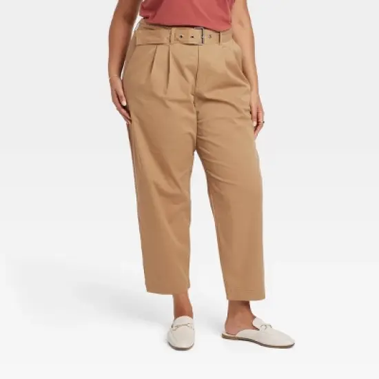 Women's Super High-Rise Tapered Chino Pants - A New Day&trade; image {4}