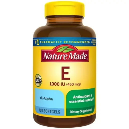 Nature Made Vitamin E 1000 IU (450 mg) dl-Alpha Softgels image {11}