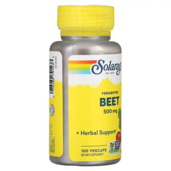 Solaray Fermented Beet, 500 mg, 100 VegCaps image {3}